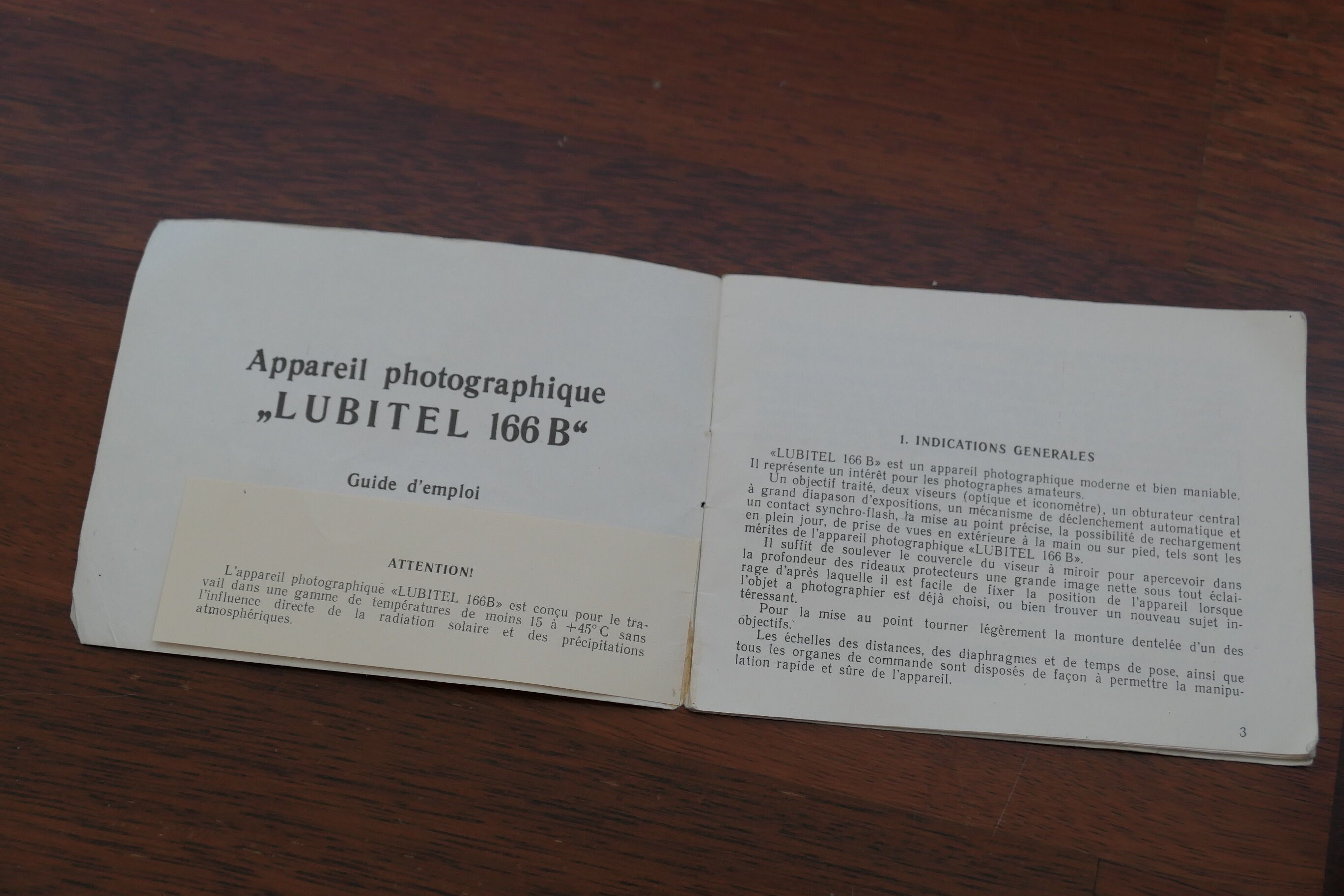 Appareil photo argentique Russe Lubitel 166B