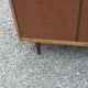 Vintage walnut varnished chest of drawers with 4 drawers from the 1960s.