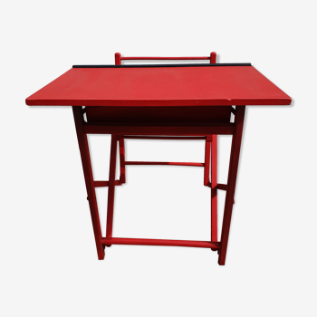 Folding children's desk made of painted wood