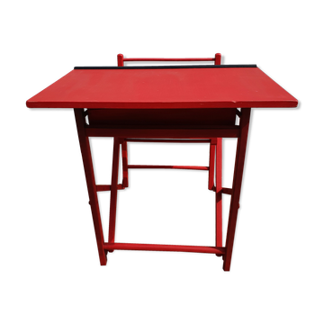 Folding children's desk made of painted wood