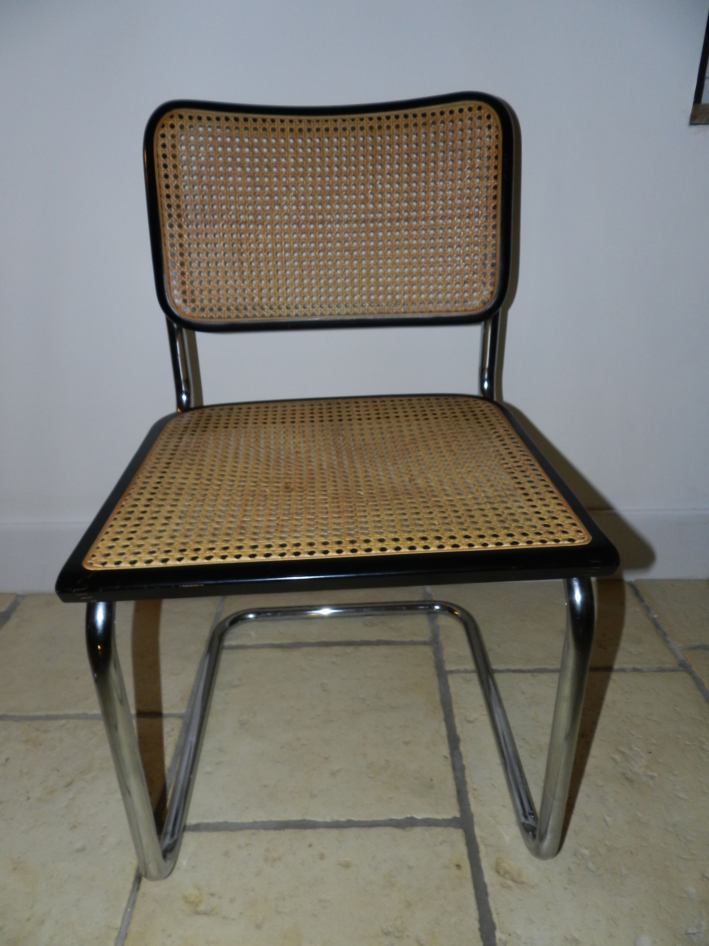 4 chairs by Marcel Breuer model Cesca