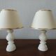 Pair of vintage alabaster lamps