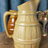 Two pitchers and a small original king beer mug
