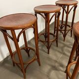 Set of 6 Thonet bar stools