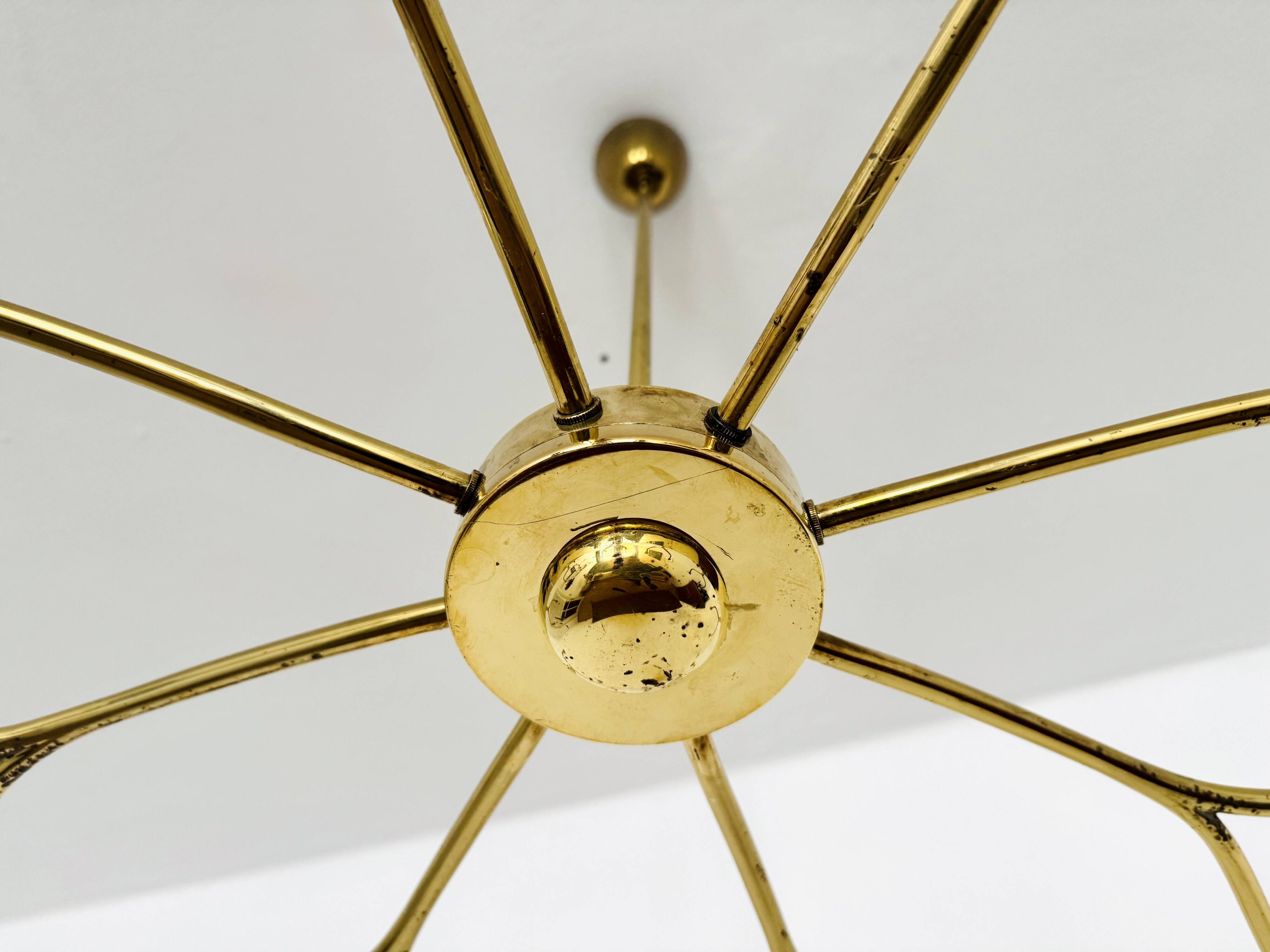 XXL Austrian Brass Chandelier by Kalmar