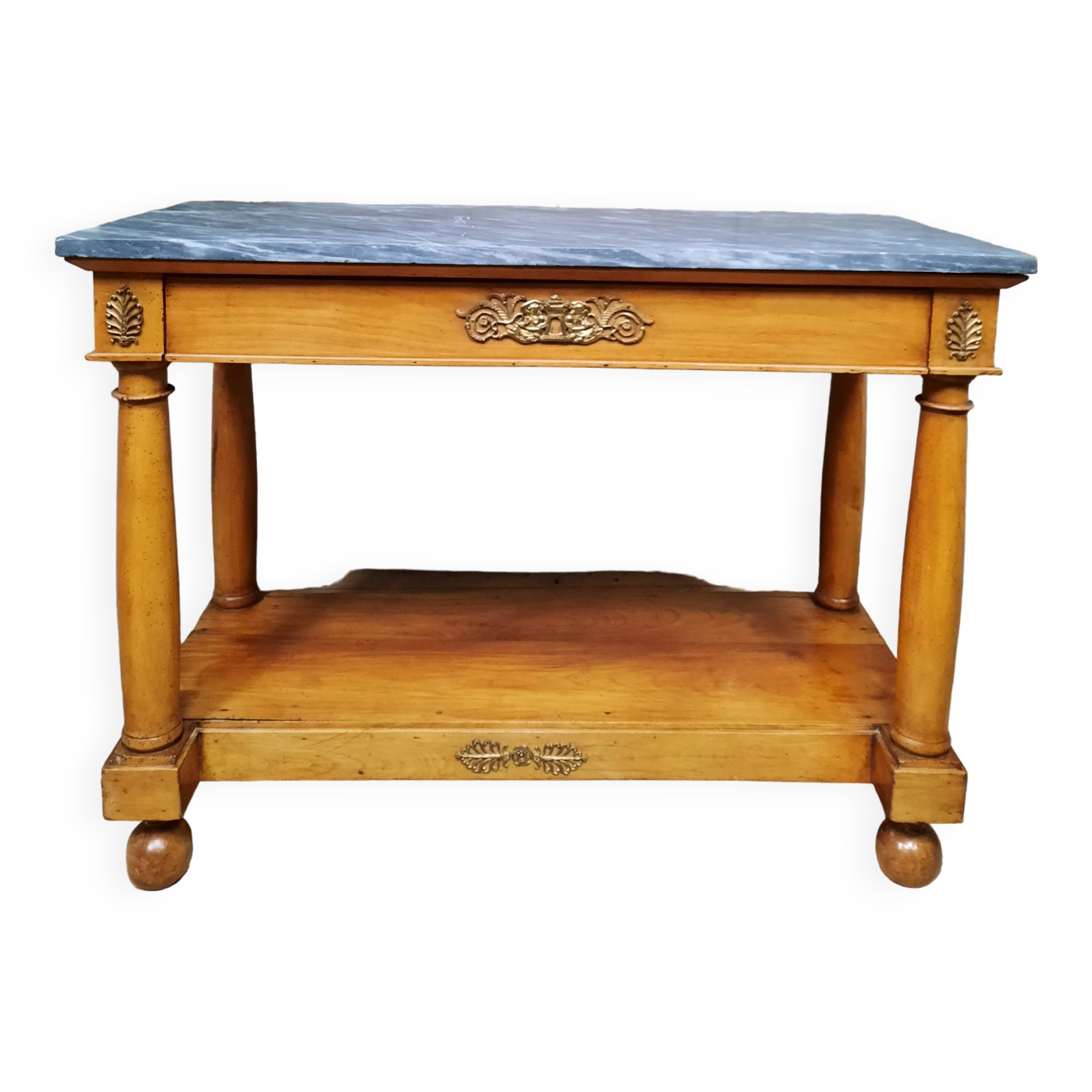 Console empire à colonnes