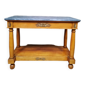 Empire console with columns