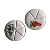 Lot de 6 assiettes Vallauris