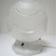 Porcelain ball lamp and art deco style glass
