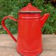 Retro enamel coffee pot