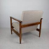 Beige Boucle GFM-142 Armchair attributed to Edmund Homa, 1970s
