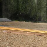 Rectangular gold mirror 1615mm