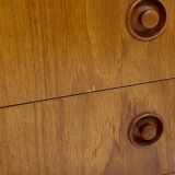 Scandinavian "tallboy" chest of drawers in teak, Sweden, 1960