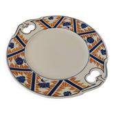 Plat ajouré Moulin des Loups modèle "Canada" – décor Imari bleu et orange