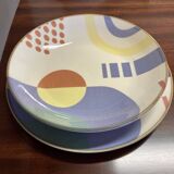Set of 12 plates entirely handmade.