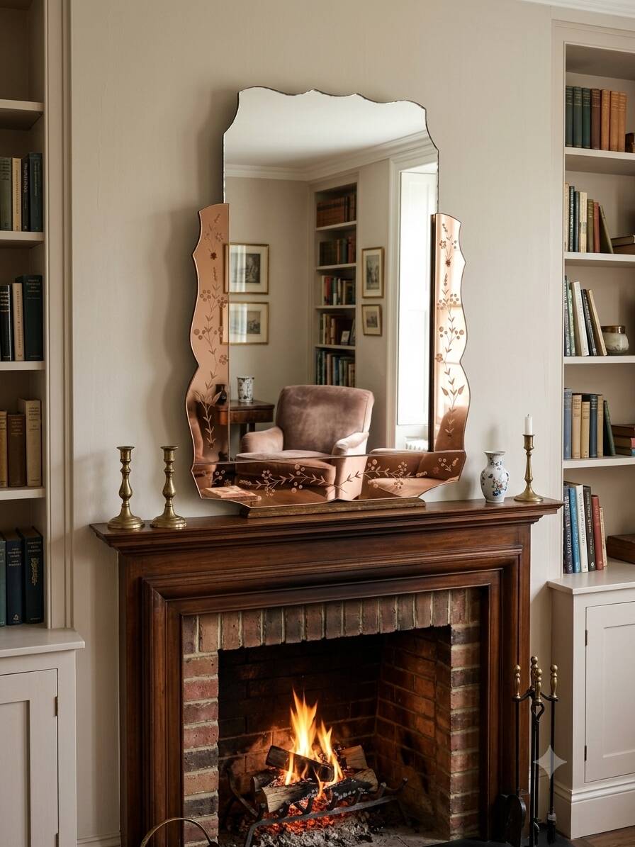 Venetian mirror Art Deco 1930s/40s