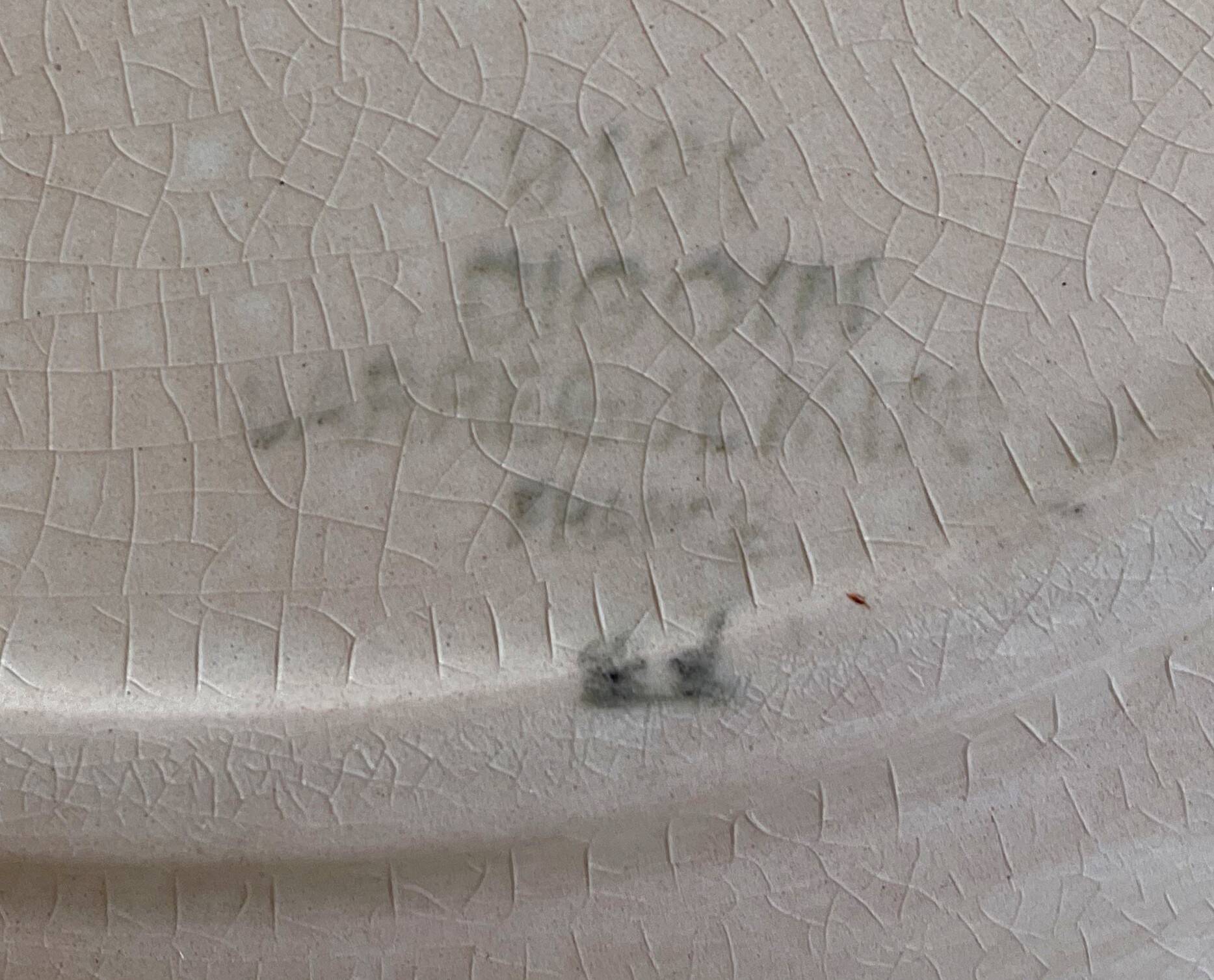 Large antique serving dish in Sarreguemines earthenware.