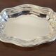 Silver metal bread basket Louis XV style