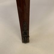 Round pedestal table Louis XV style veneer of rosewood XX century