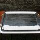 GUY DEGRENNE Serving Tray – Stainless Steel & Brass Handles – France
