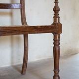 Indonesian mahogany chair and cannage