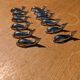 Silver knife holders whale model