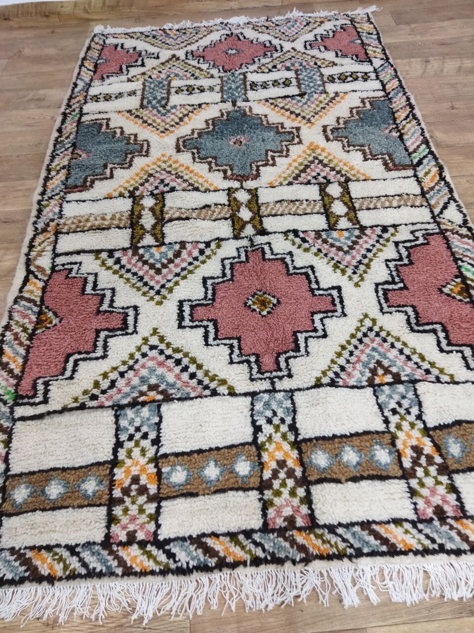 Handmade Moroccan Berber carpet 250 X 144 CM