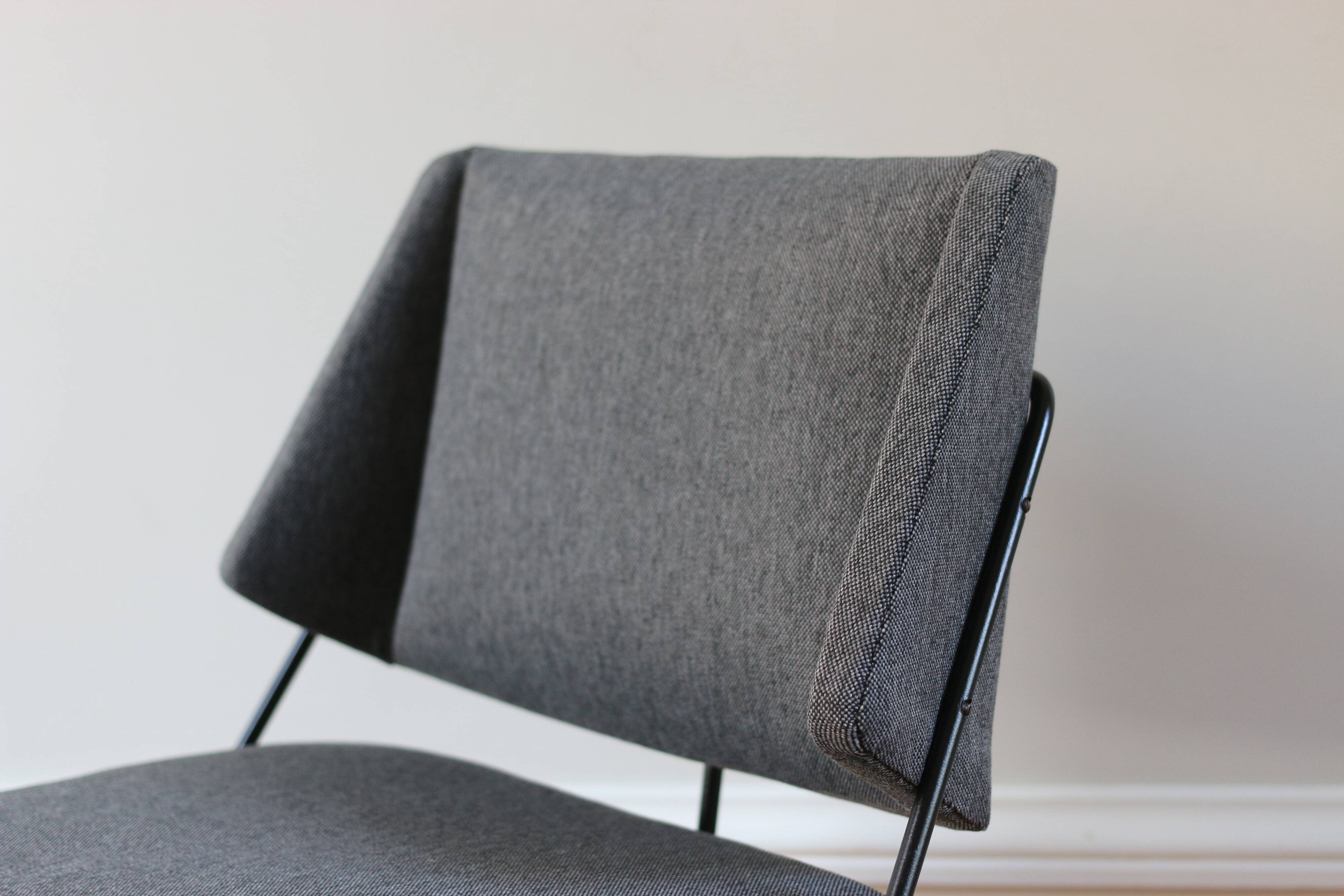 Series of 6 vintage modernist chairs Raphael Raffel, 1950s