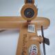 Vintage twin-engine aircraft in solid beech - Moulin Roty (1990s)
