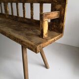 Old italian farm bench