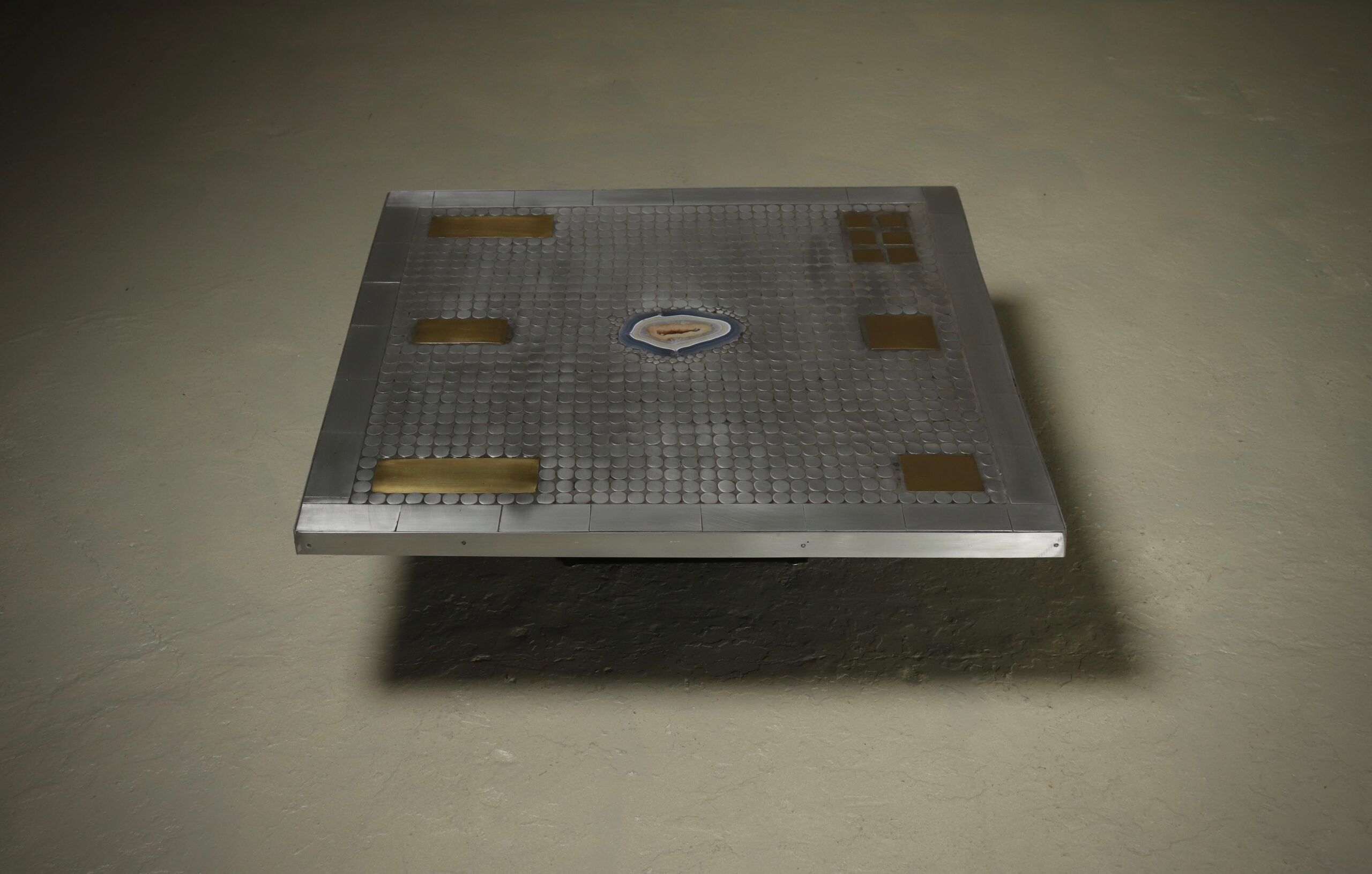 Brutalist coffee table by Belgian artist Raf Verjans 1980s
