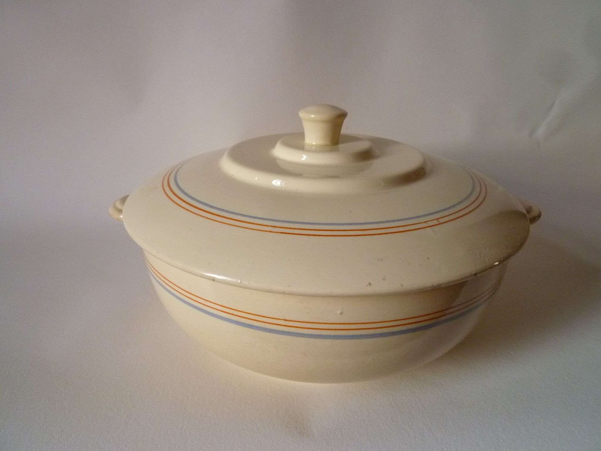 Art deco earthenware dish or soup tureen