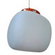 Lampada a Sospensione Vintage Space Age Anni '70 – Vetro Opalino e Arancion