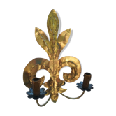 Double lily flower sconce