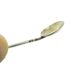 Salt spoon, modernism, silver, Poland, 1970s.
