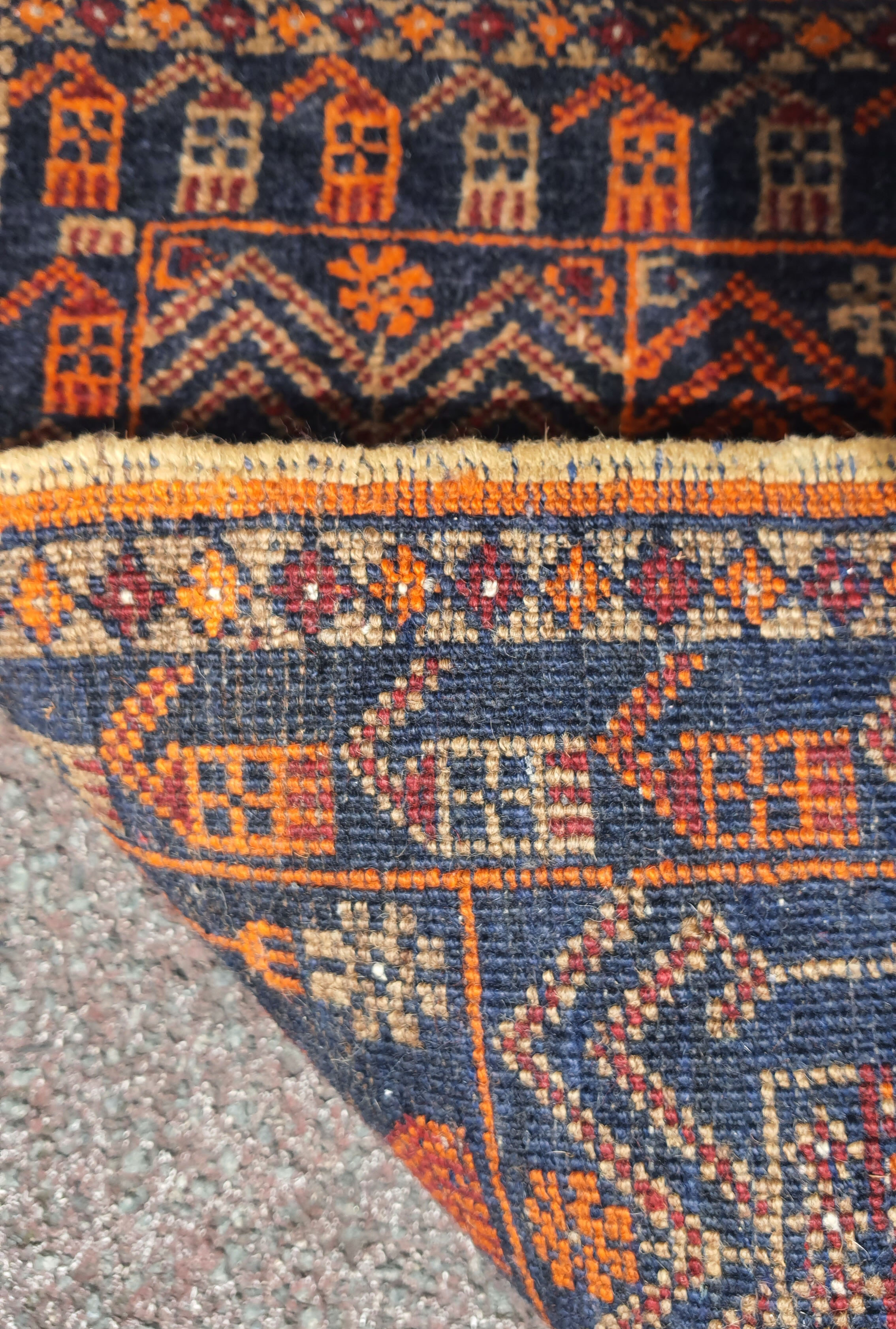Carpet in handmade wool Malayer, Iran 46.5x75 cm