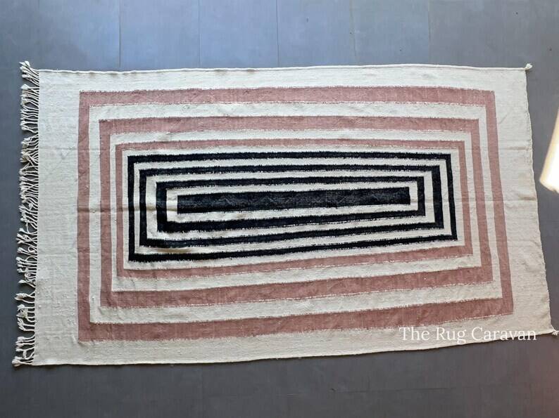 Flat Weave Moroccan Rug Geometric Berber 150/250cm