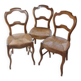 3 chaises style Louis Philippe