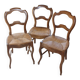3 Louis Philippe style chairs