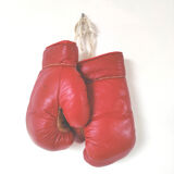 Vintage leather boxing gloves