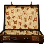 Retro suitcase 60s 70s vintage