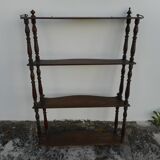 Hanging wood shelf