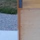 Double wall shelf in solid blond oak from the 1950s