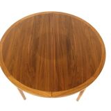 Scandinavian walnut dining table, Sweden, 1960s