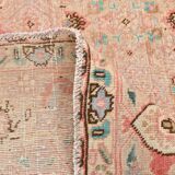 Pale Red & Teal Green Persian Heriz Rug, 288x382Cm