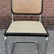 Set of 4 vintage chairs  Cesca B32 in black and chrome
