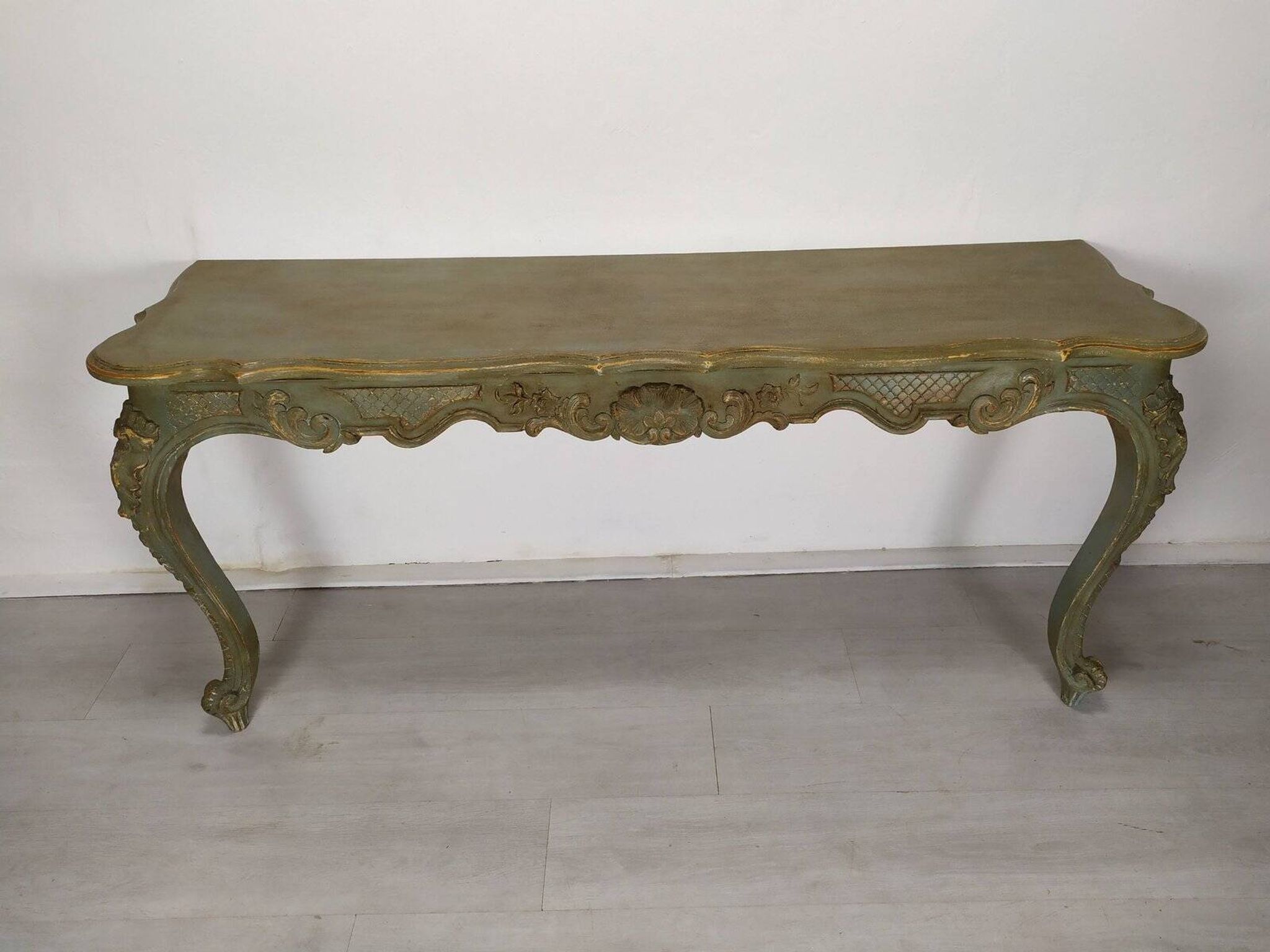 Louis XV style patinated console table