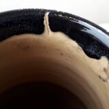 Black ceramic vase Forah