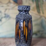 West Germany ceramic vase, fat lava vase, 210-18, flower pot, collection, 60's