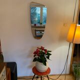1960s asymmetrical mirror 35x78cm